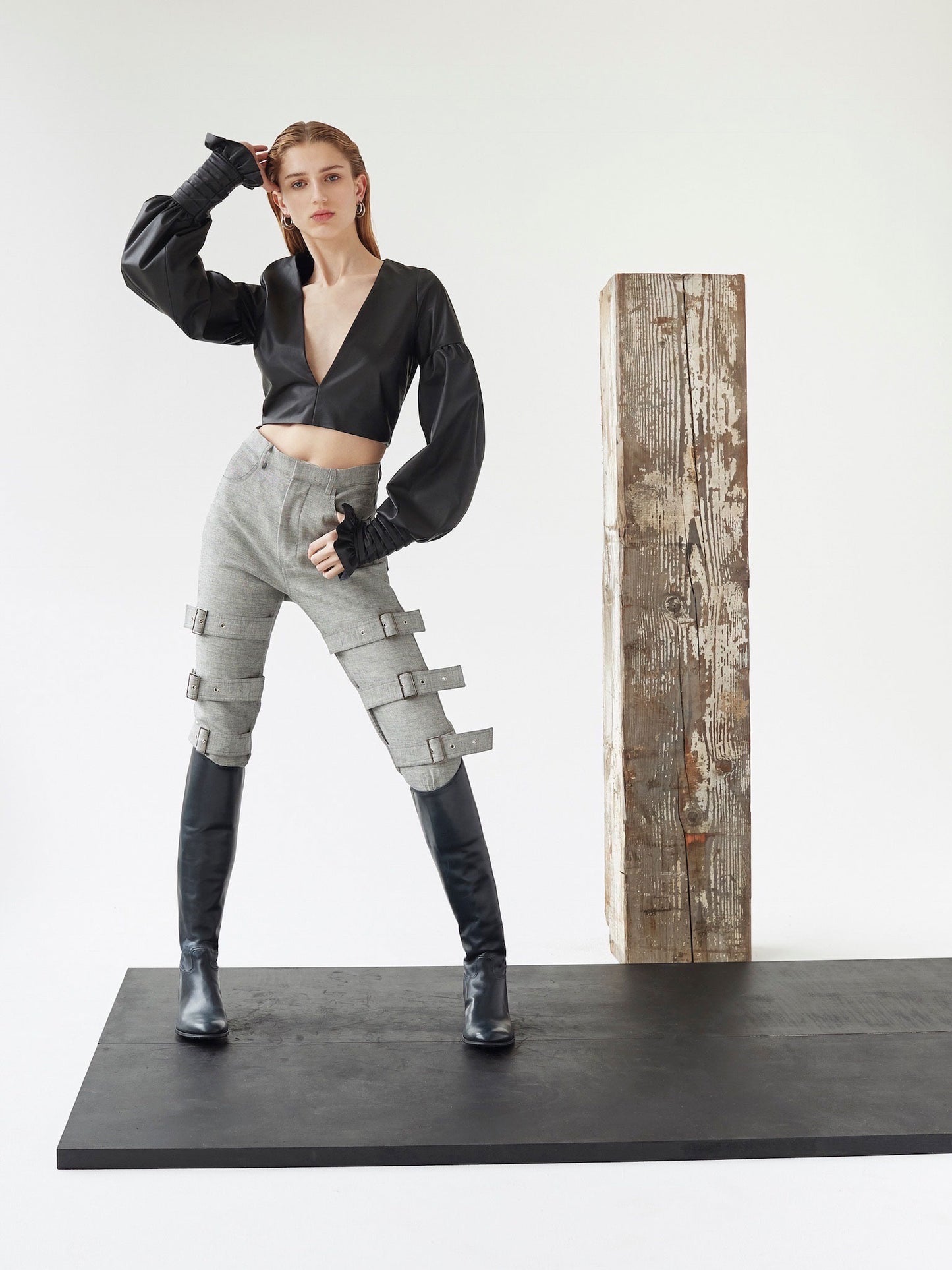 Eques Riding Jean with 12 buckle detail